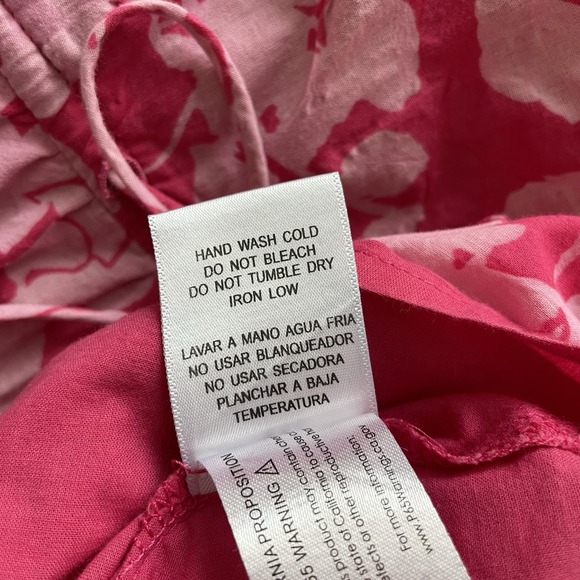 Hyacinth House Tuckernuck Women's Pink Floral Puff Mini Dress Small Feminine - Picture 16 of 16